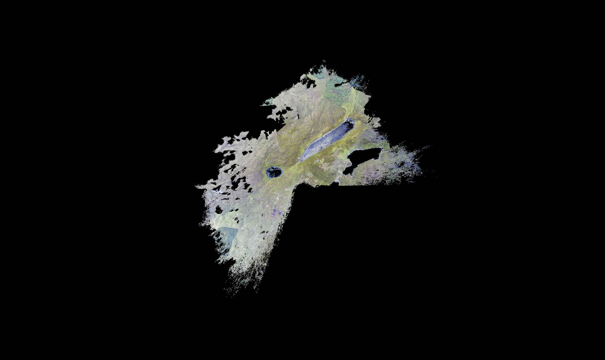 copyright Lisa Collomb 2022 Loch Salt, pointcloud